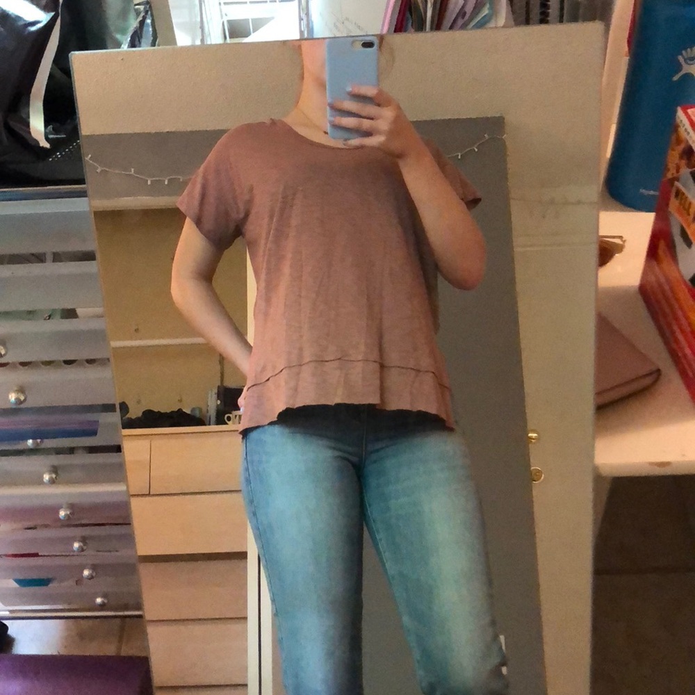 Mauve skit t shirt